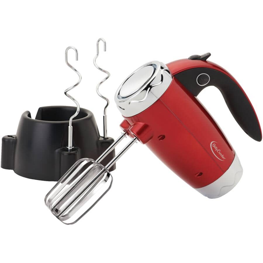 7-Speed Hand Mixer - Metallic Red, 250W