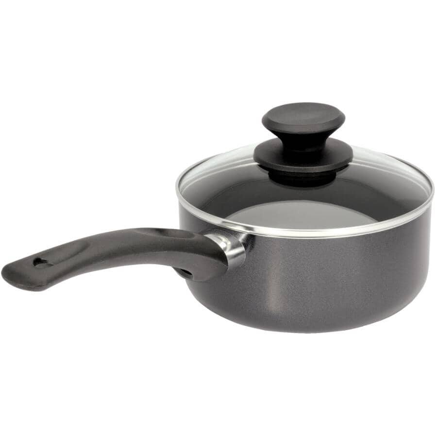 My Kitchen Non-Stick Saucepan - with Glass Lid, 1 Qt