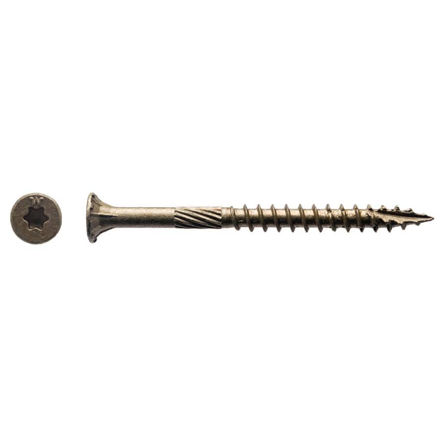#9 x 2-1/2" Bronze Star Drive Deck Screws - 5 lb Pack