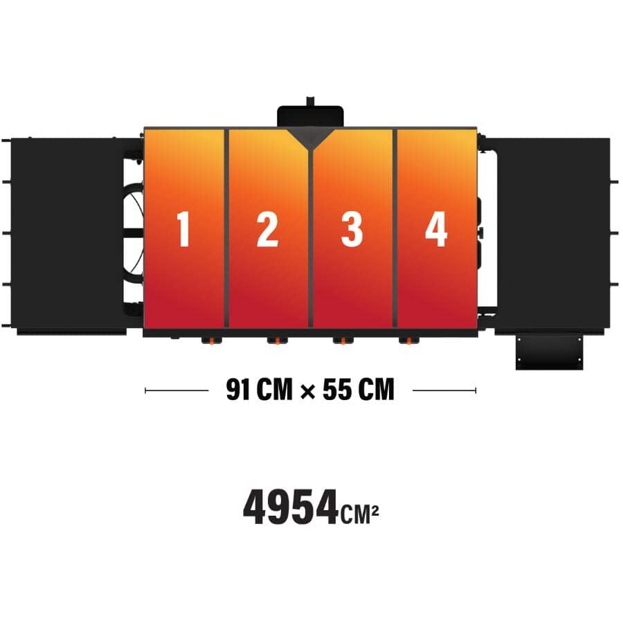 Propane Griddle Station - 4 Burner