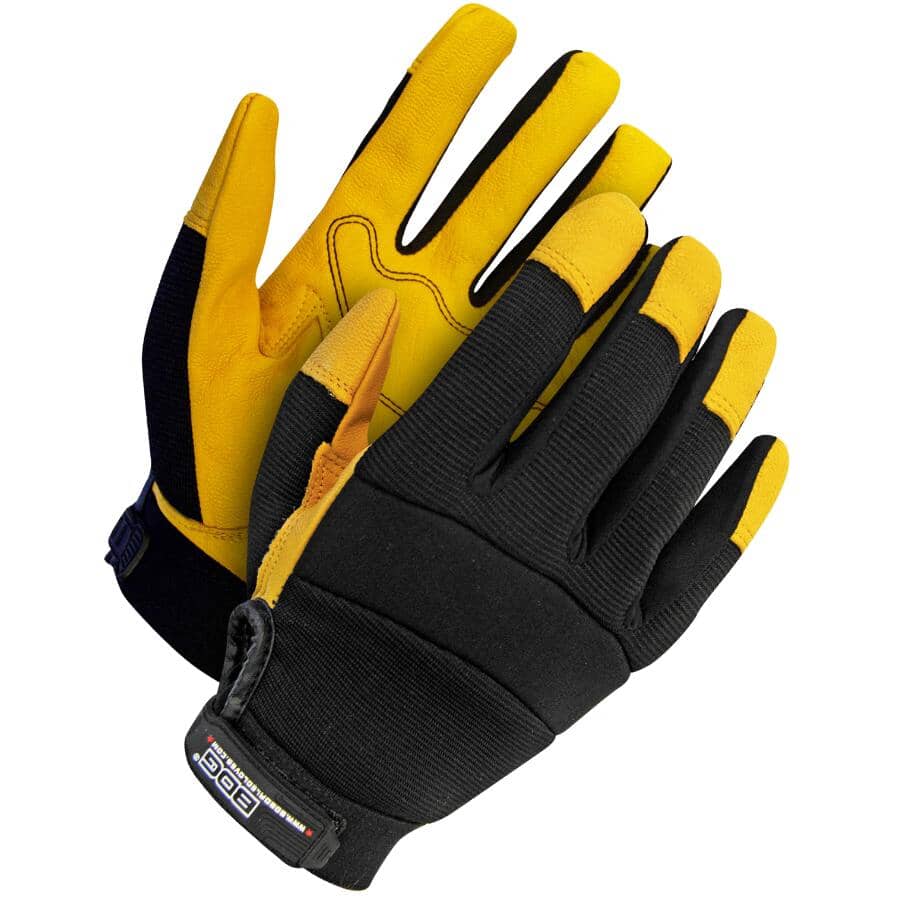 Goatskin Leather Mechanics Gloves - Large