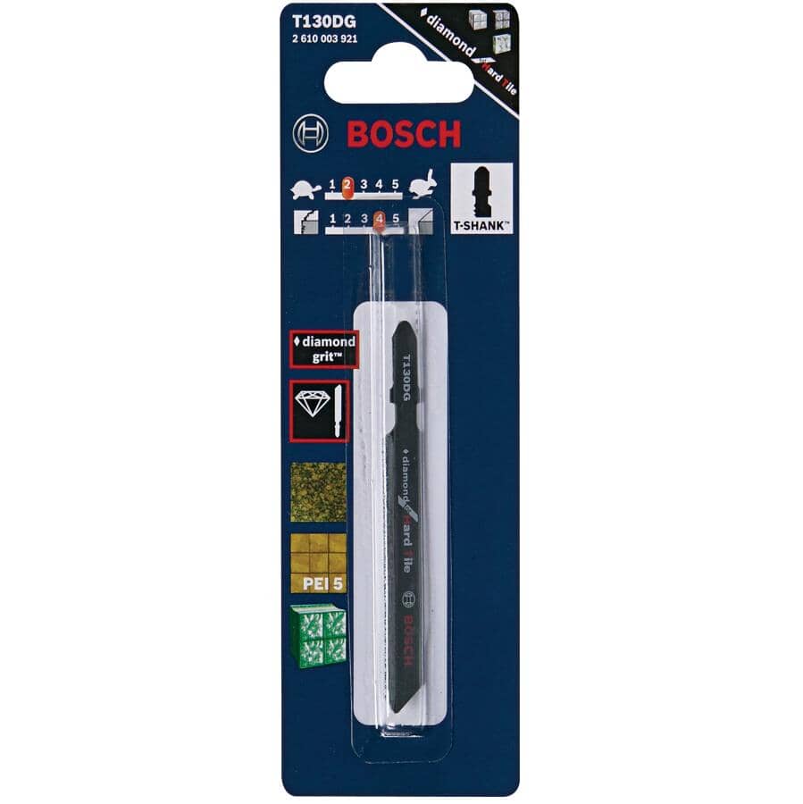 3-1/4" 30 Tooth 30 Grit Diamond T-Shank Jigsaw Blade, for Hard Tile Cutting