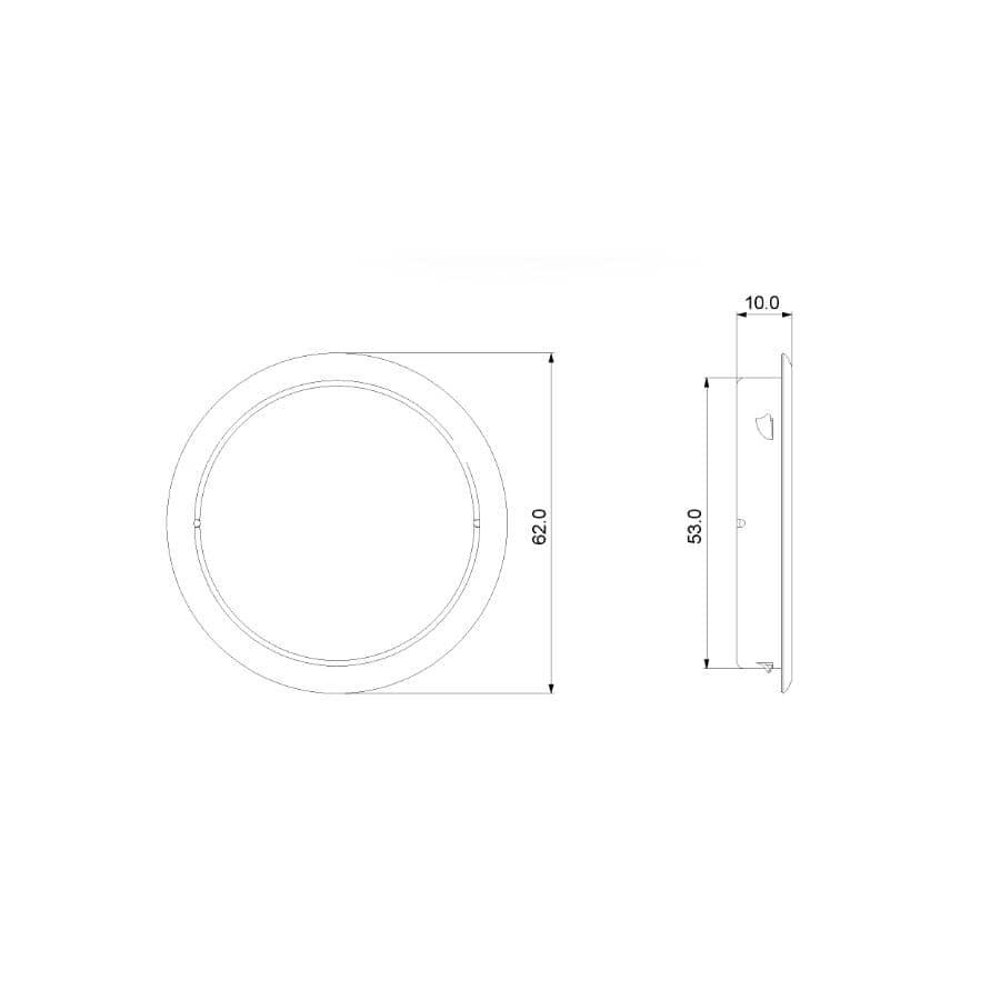 2-1/2" Satin Nickel Round Sliding Door Pull