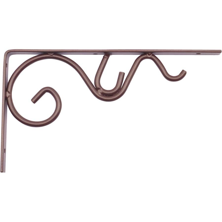 8" Decorative Daisy Shelf Bracket - Bronze