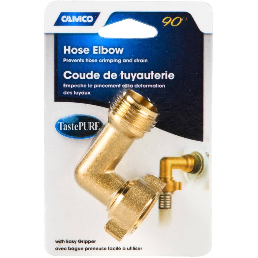 RV 90 Degree Hose Elbow - with Gripper