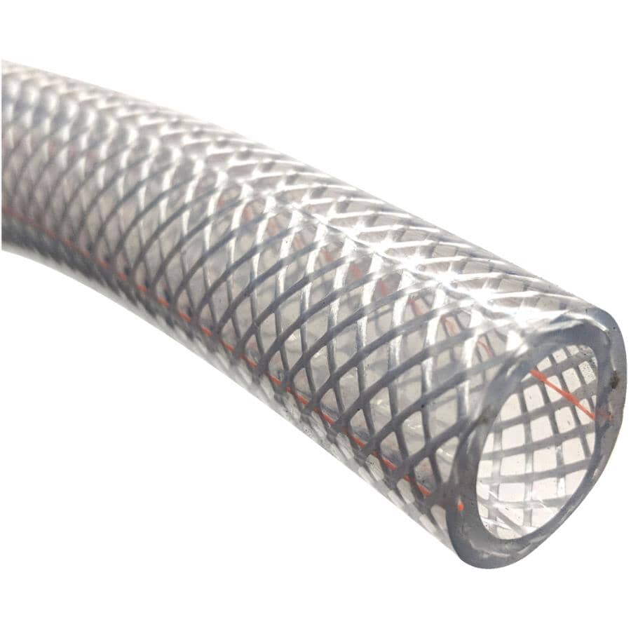 Braided Vinyl Tubing - 3/4" Inside Diameter x 1" Outside Diameter x 10'