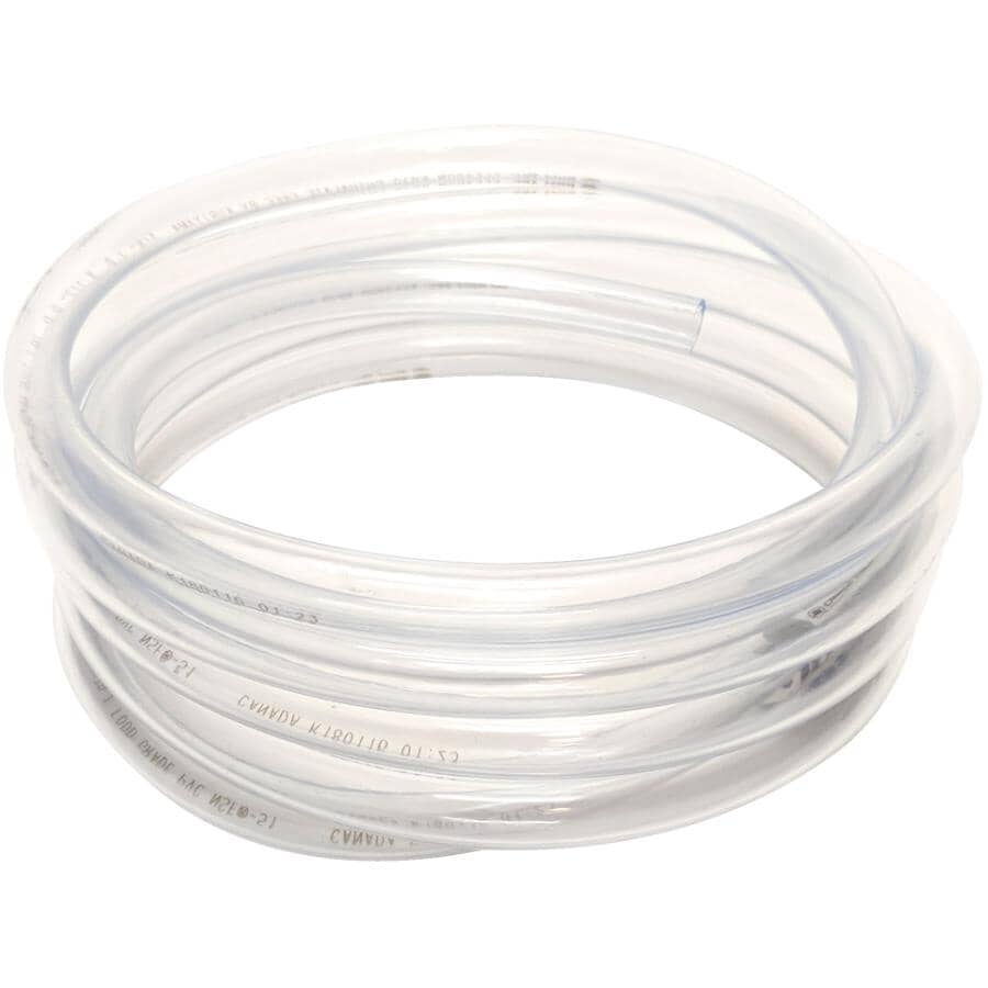 Clear Vinyl Tubing - 3/8" Inside Diameter x 1/2" Outside Diameter x 20'