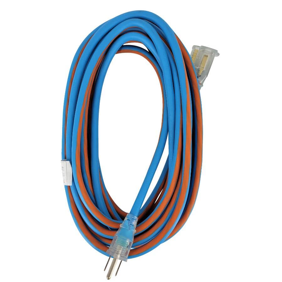 SJEOW Blue & Orange Outdoor Lighted Extension Cord - 15 m
