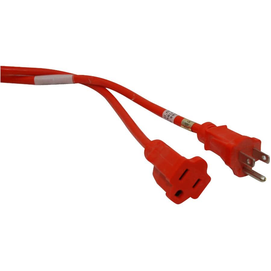 SJTW Light Duty Outdoor Extension Cord - Orange, 15 m