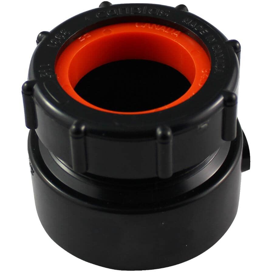 1-1/2" Hub x 1-1/2" Hub x 1-1/4" Slip ABS P-Trap Adapter