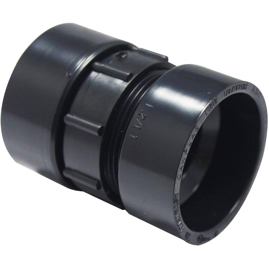 1-1/2" Hub x Hub ABS Union with Washer