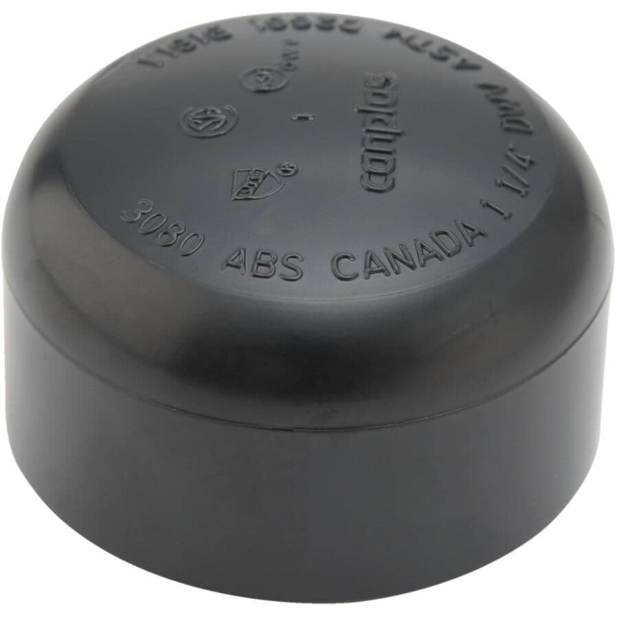 1-1/4" Hub ABS Cap