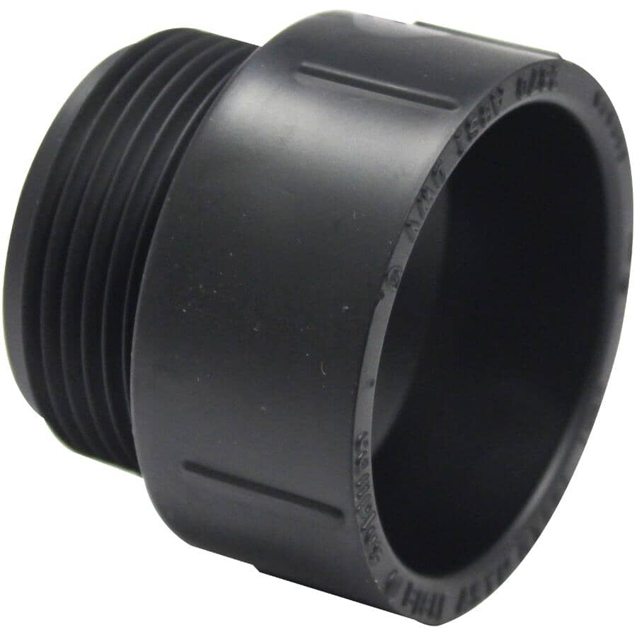 1-1/4" Hub x 1-1/4" MPT ABS Adapter