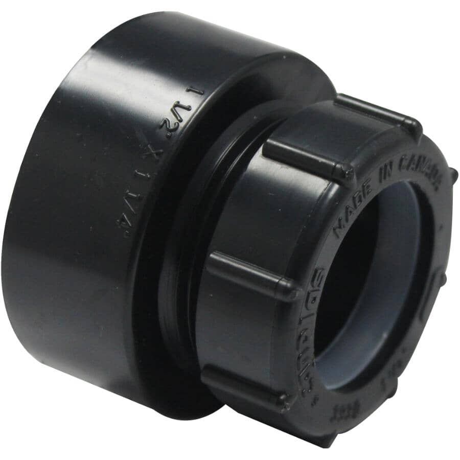 1-1/4" Hub x 1-1/4" Slip ABS P-Trap Adapter