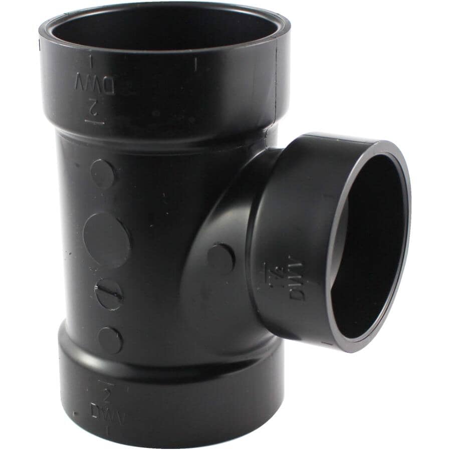 2" Hub x 2" Hub x 1-1/2" Hub ABS Sanitary Reducing Tee