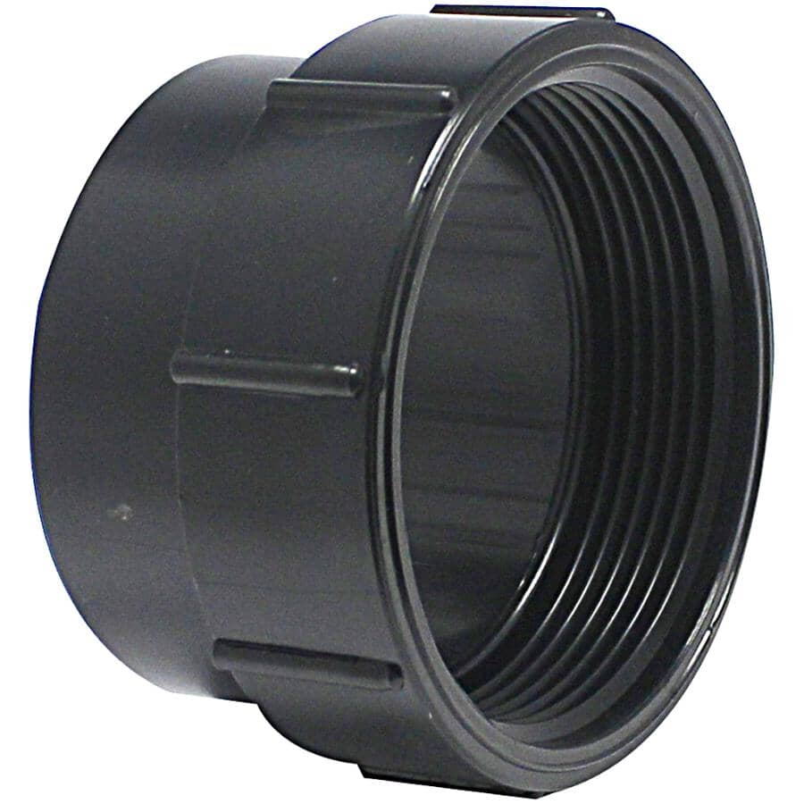 2" Spigot x FPT ABS Cleanout Fitting