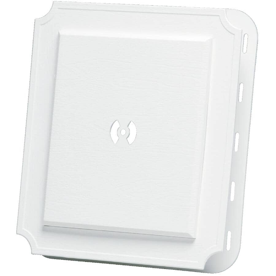 White Mounting Scalloped Siding Block