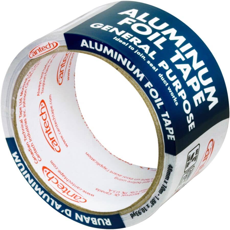 Duct Sealing Aluminum Tape - 1.88" x 10.93 yards (48 mm x 10 m)