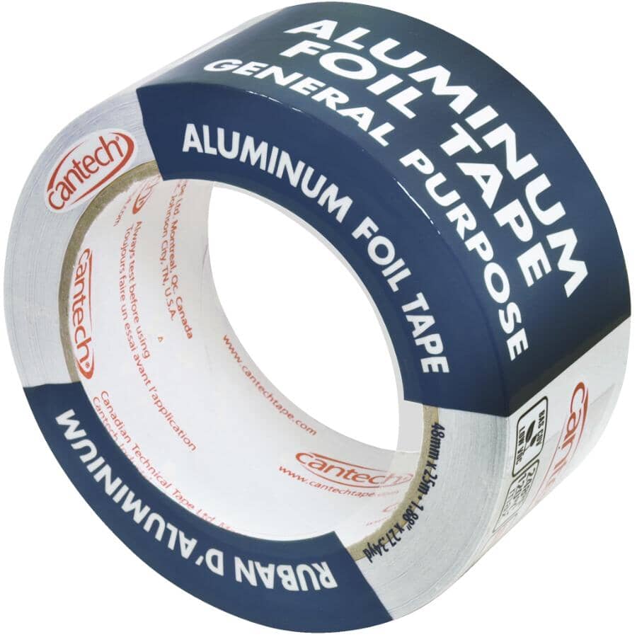 Duct Sealing Aluminum Tape - 1.88" x 27.34 yards (48 mm x 25 m)
