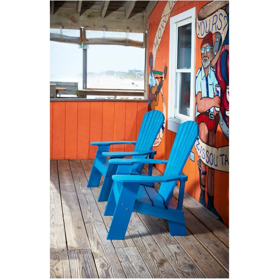 Pacific Blue Recycled Plastic Adirondack Chair