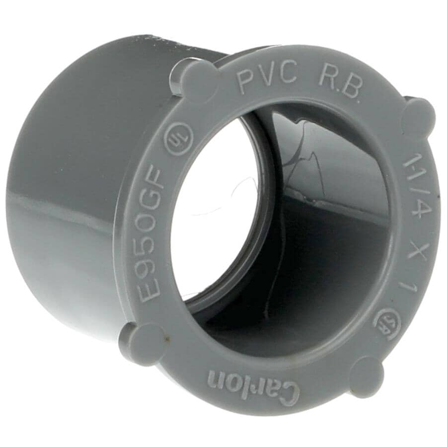 Schedule 40 PVC Reducing Bushing - 1-1/4" x 1"