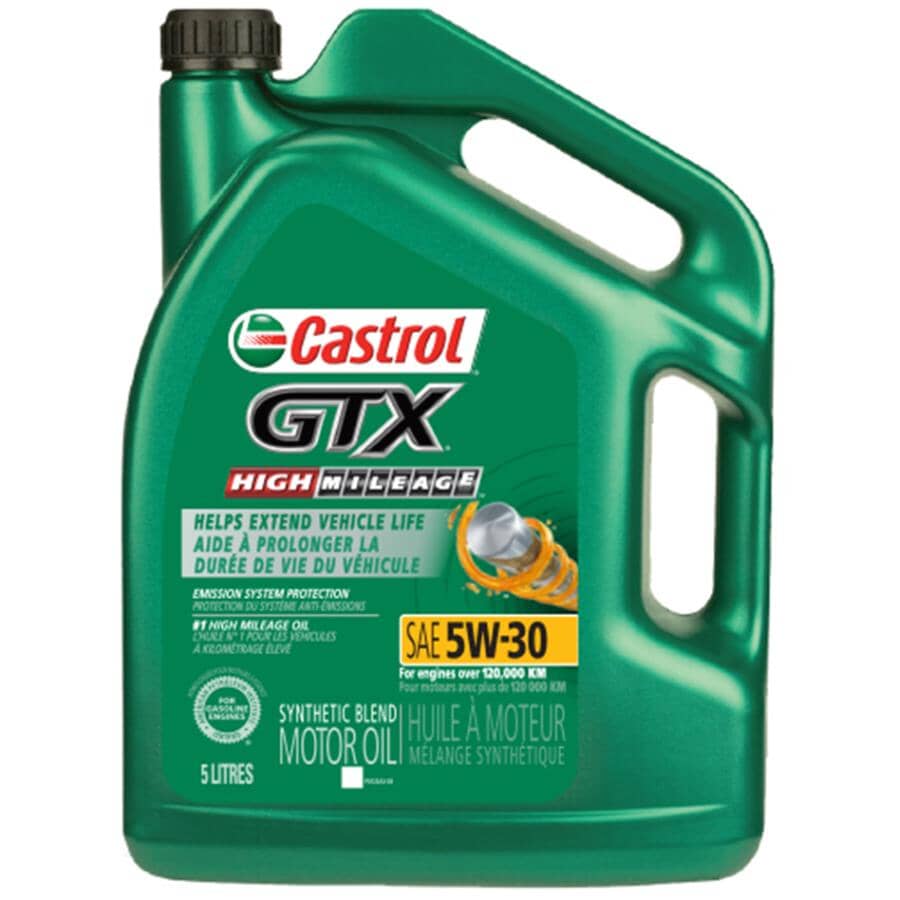 5W30 GTX High Mileage Motor Oil - 5 L