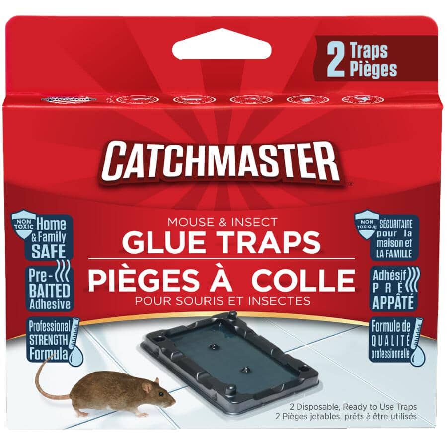 Mouse & Insect Glue Traps - 2 Pack