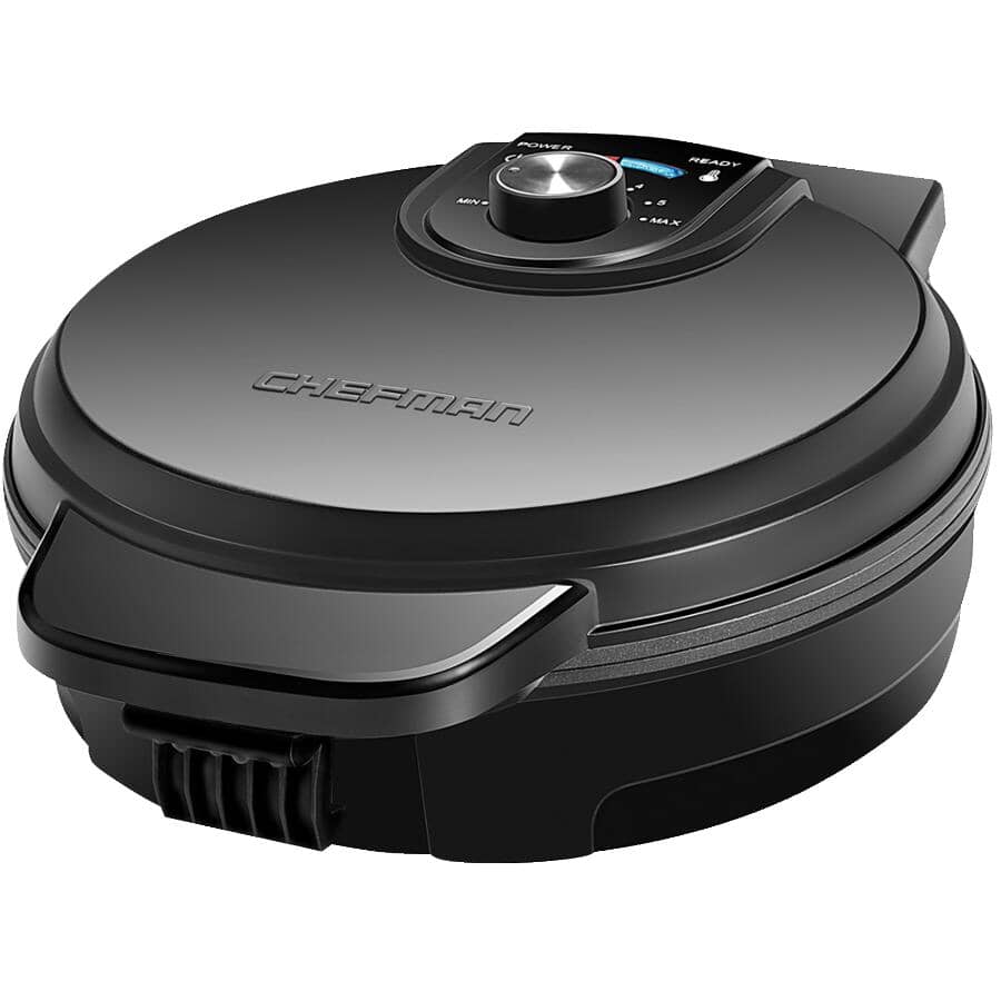 Anti-Overflow 4-Slice Belgian Waffle Maker (RJ04-AO-4) - Black