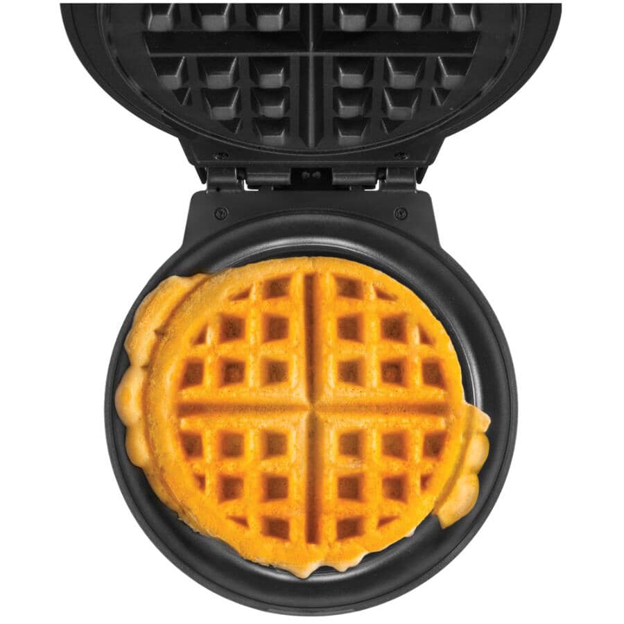 Anti-Overflow 4-Slice Belgian Waffle Maker (RJ04-AO-4) - Black