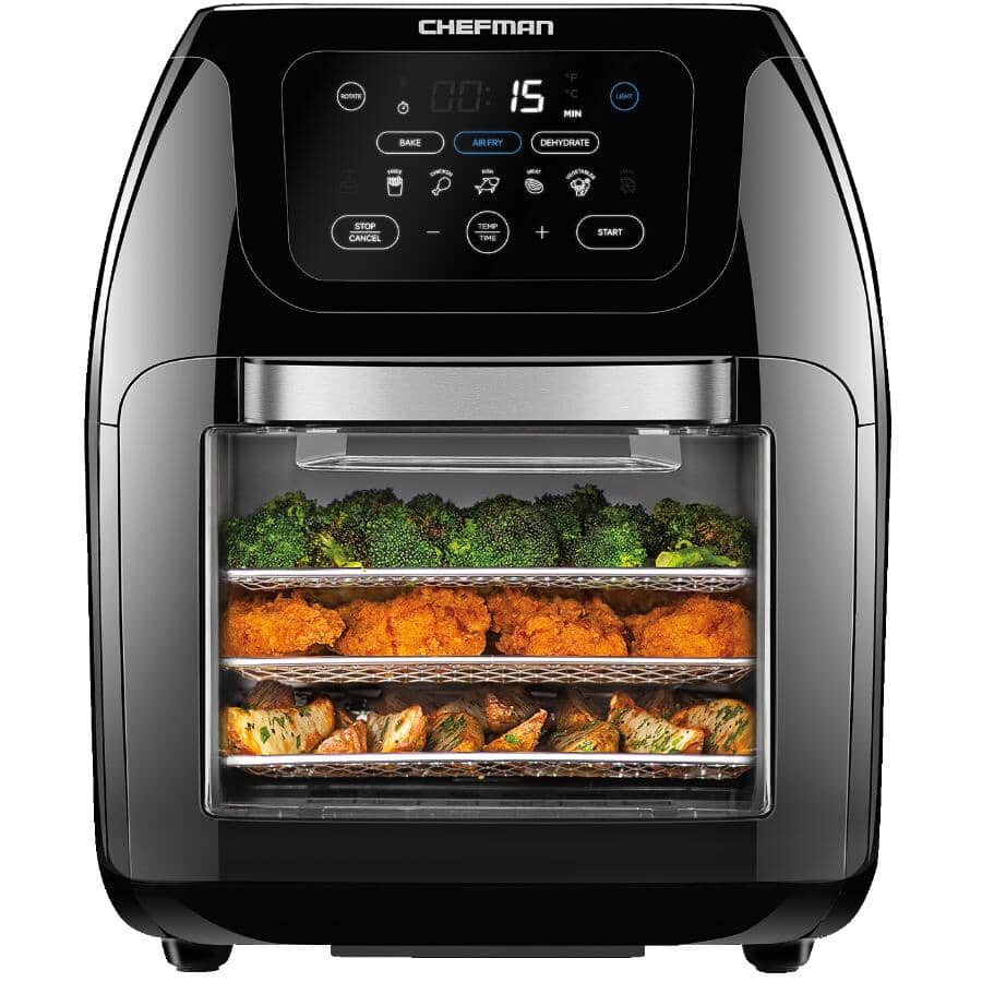Multifunctional Digital Air Fryer (RJ38-10-RDO-V2-CA) - Rotisserie + Dehydrator, 10 L