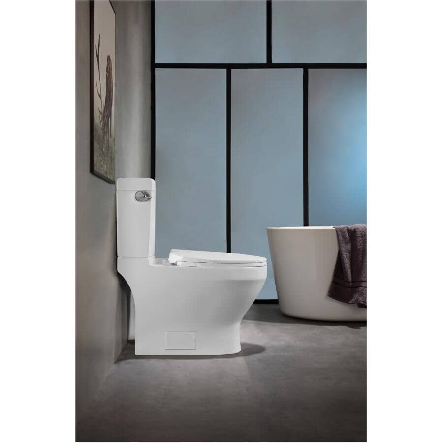 4.8 L Kalie Elongated Toilet - with Concealed Trapway, 16.5" Accessible Height, White