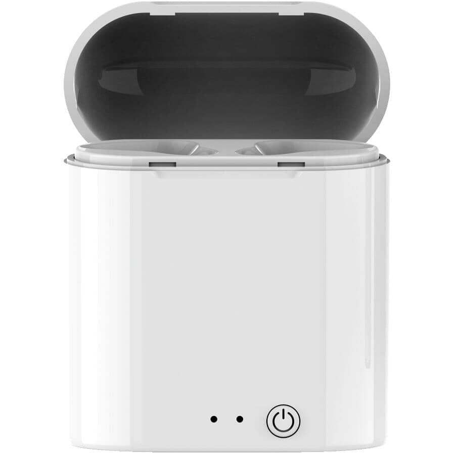 True Wireless Earbuds with Charging Case - White