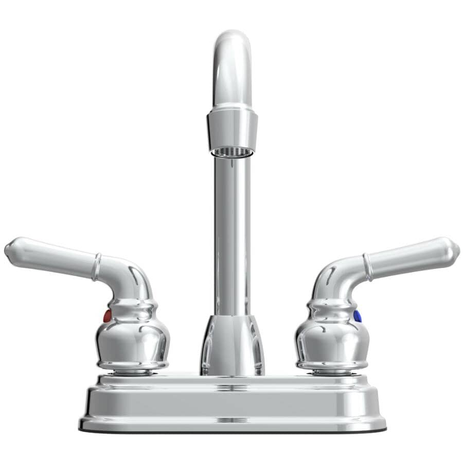 2 Handle Bar Faucet - Chrome