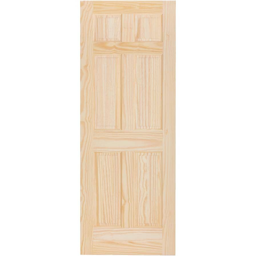 Clear Pine 6 Panel Slab Door - 34" x 80"