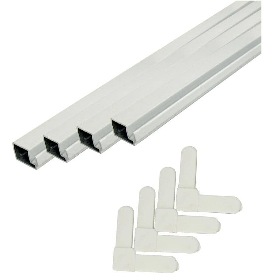 Screen Frame Kit - White, 7/16" x 36"