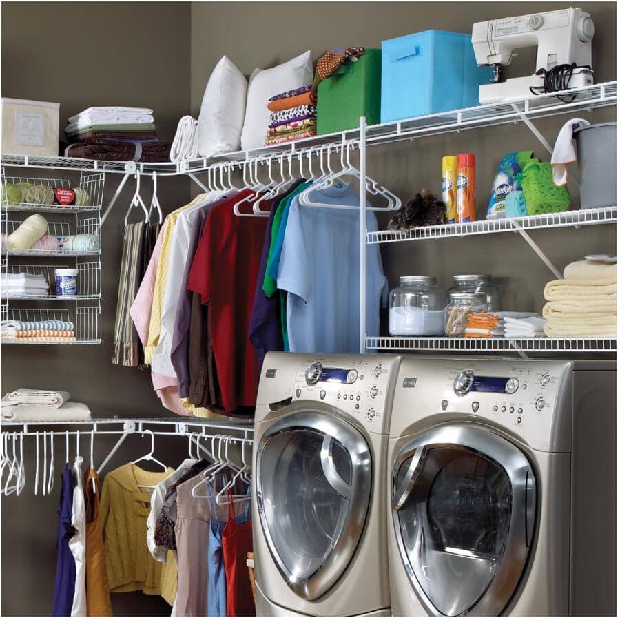 12 Pack 16" White Shelf Support Braces, with Anchors