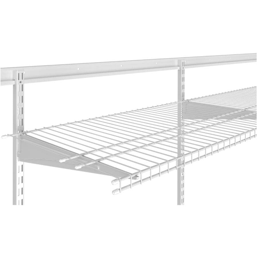 16" x 8' White Superslide Wire Shelf