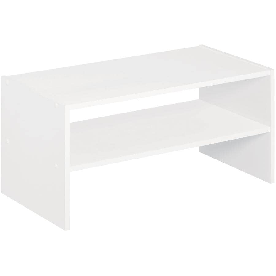 24" White Horizontal Closet Organizer
