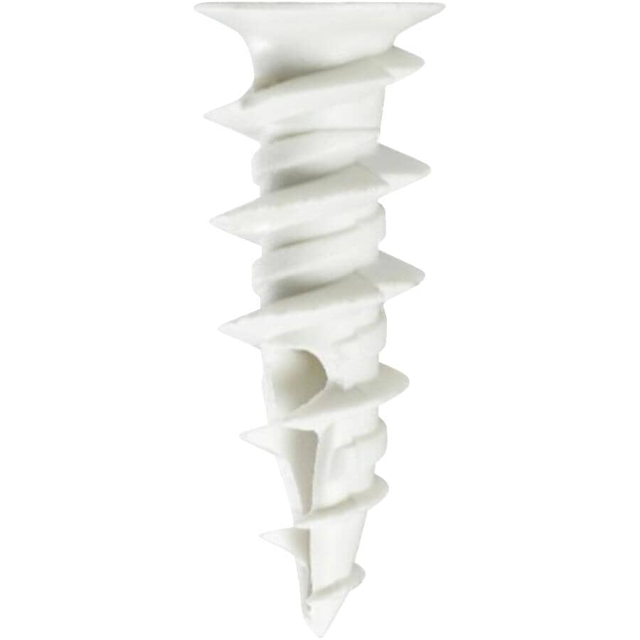 25 Pack #8L Nylon Walldriller Anchors, with Screws