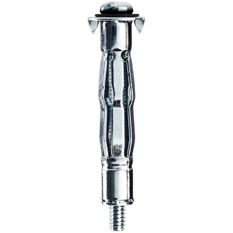 6 Pack 1/8" Zinc Plated Short Hollow Wall Anchors