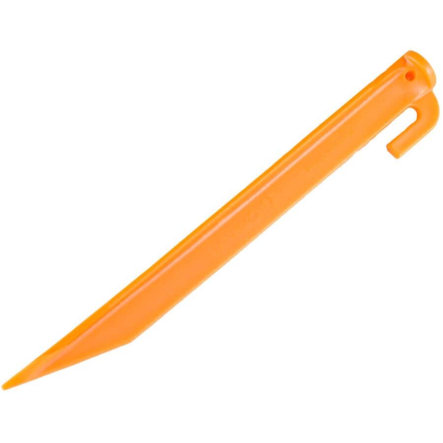 9" Plastic Tent Pegs - 6 Pack