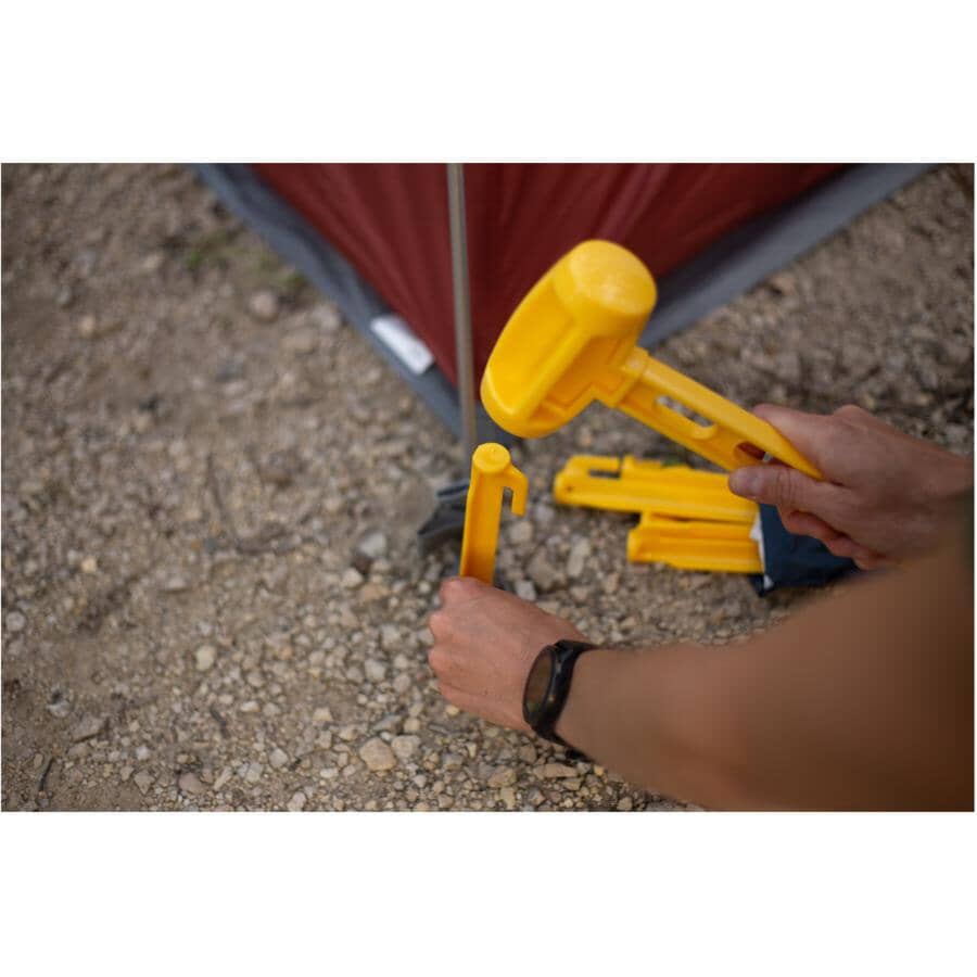 9" Plastic Tent Pegs - 6 Pack