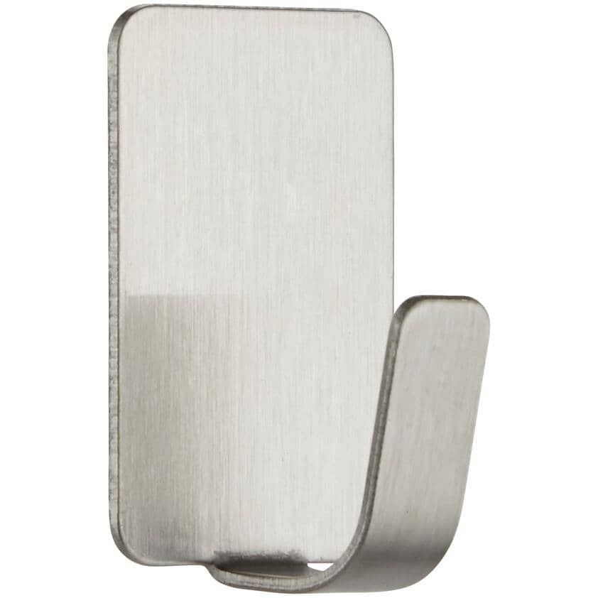 4 Hooks Plus 5 Strips Stainless Steel Small Adhesive Hooks