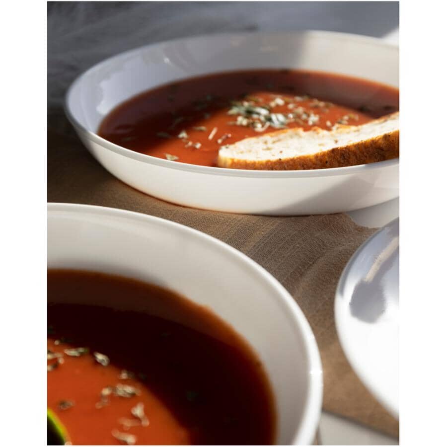 Glass Versa Bowl - Winter Frost White, 30 oz