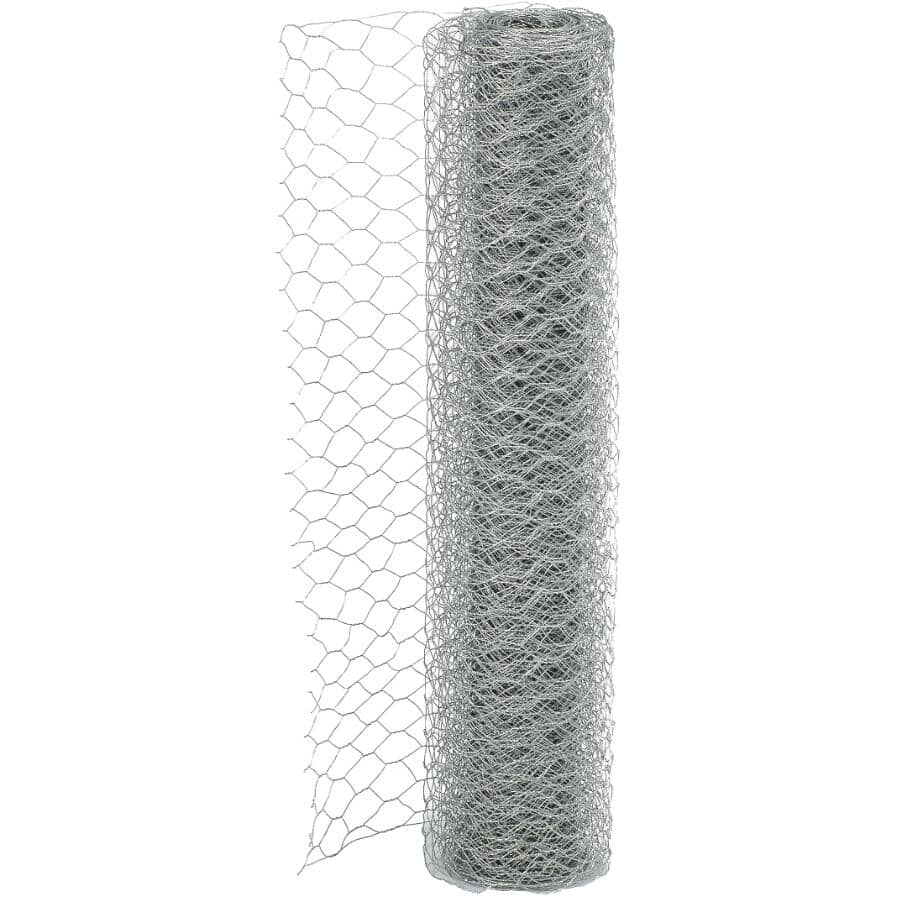 21-Gauge Galvanized Poultry Netting - 1" x 24" x 50'
