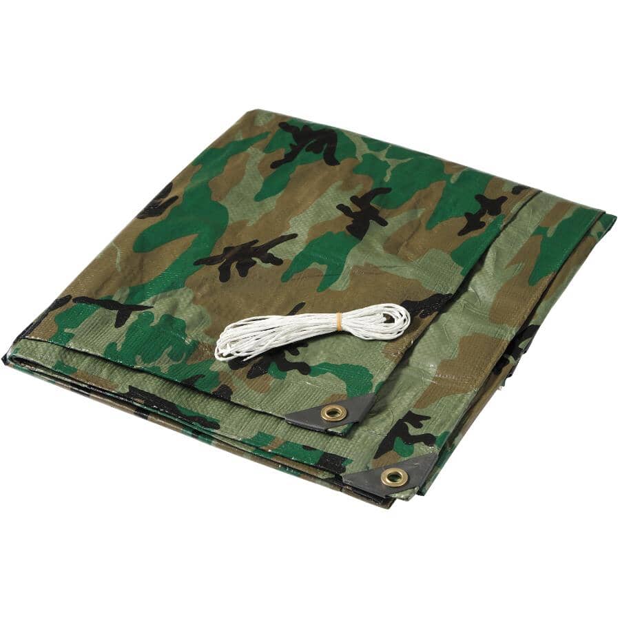 6' x 8' Camouflage Poly Tarpaulin