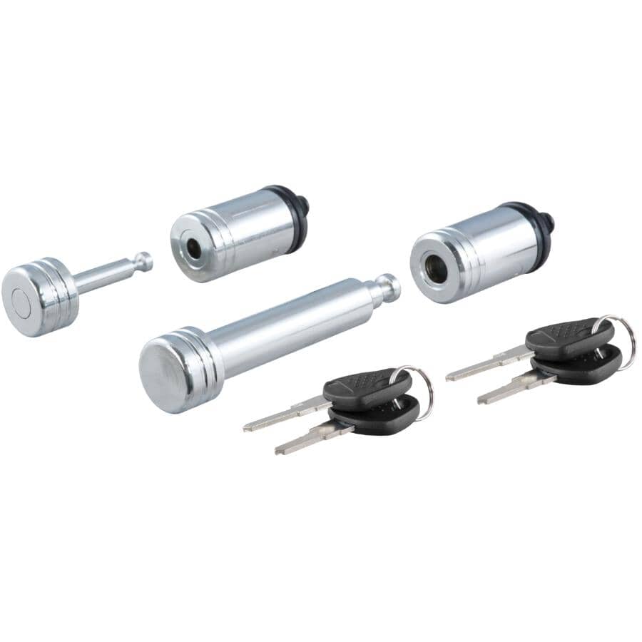 5/8" Hitch & 1/4" Coupler Lock Set - Chrome