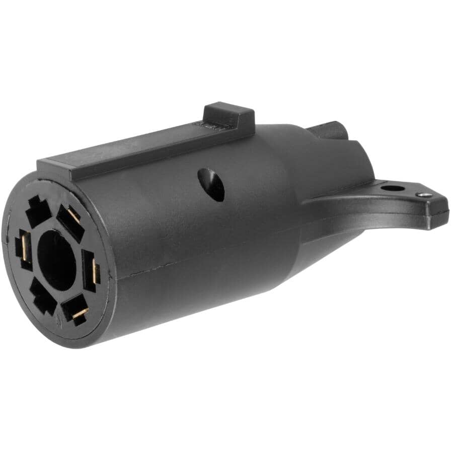 7-Way RV Blade Vehicle to 4-Flat Trailer Electrical Adapter