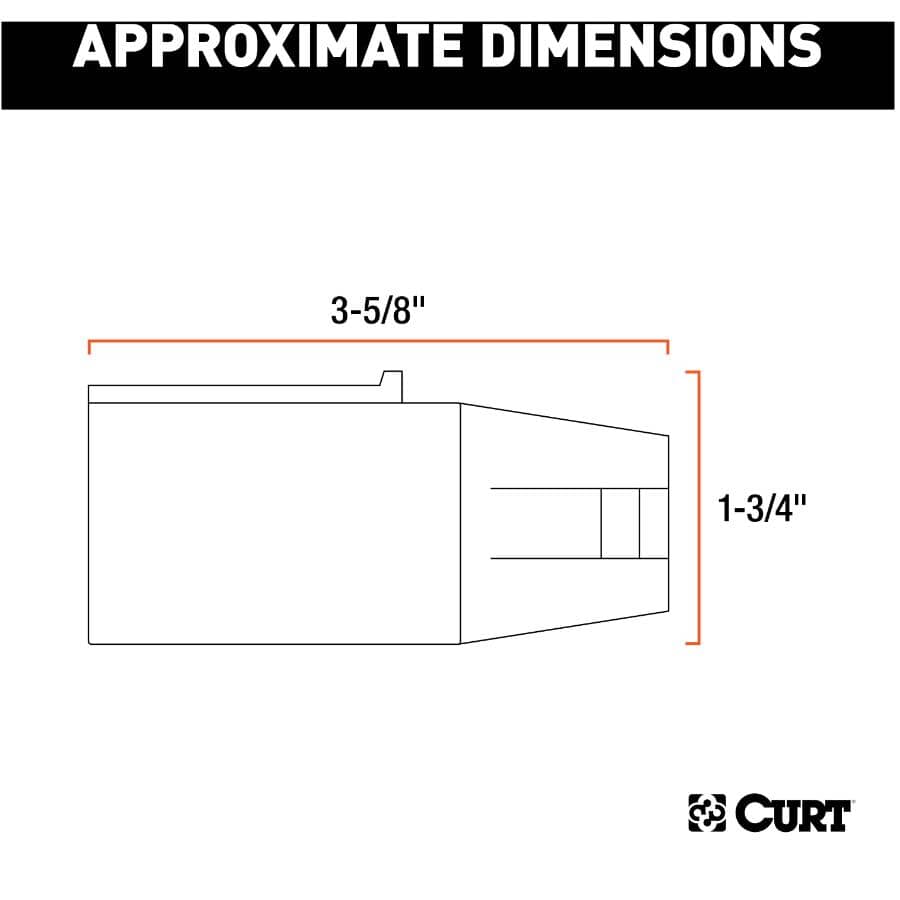 7-Way RV Blade Vehicle to 4-Flat Trailer Electrical Adapter