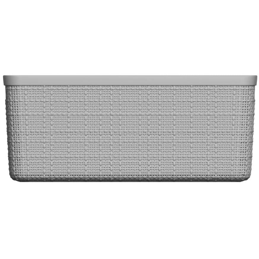 Jute 12 L Grey Storage Basket
